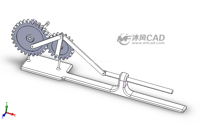 2连杆机构 - solidworks传动件和减速器模型下载