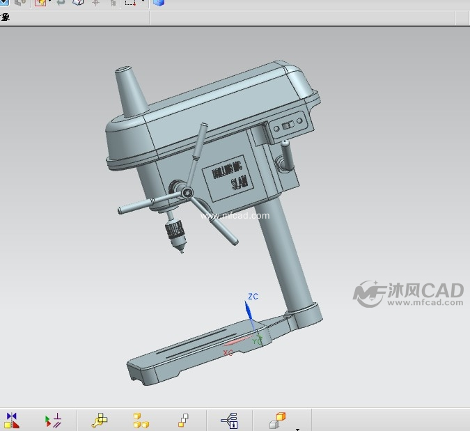 钻孔机 - UG机械设备模型下载