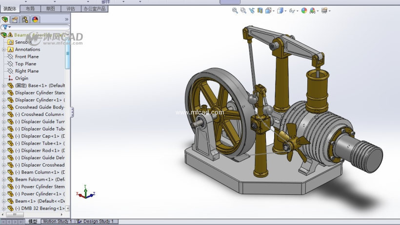 solidworks斯特林发动机 - solidworks机械设备模型