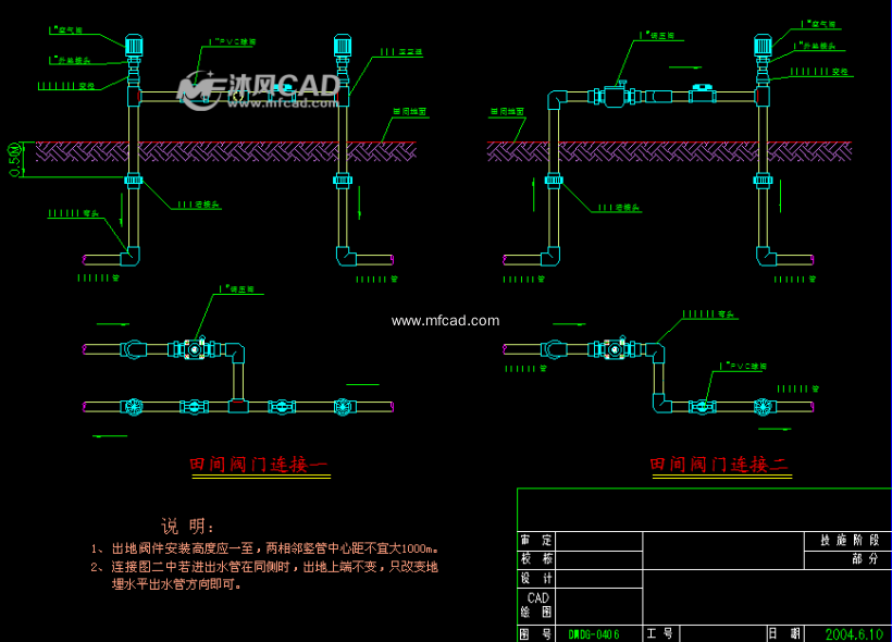 地埋式滴灌设计图