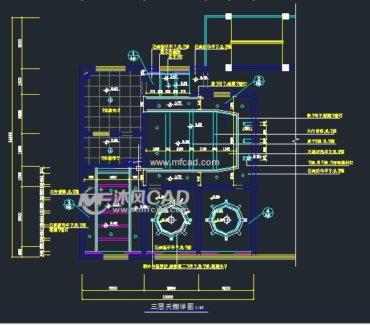 三层天棚详图