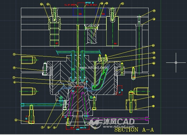 四套注塑机模具图纸