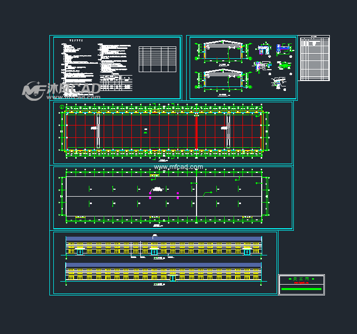24米跨钢结构厂房图纸
