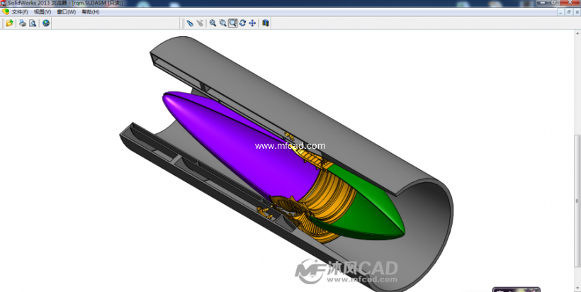 飞机冲压发动机模型
