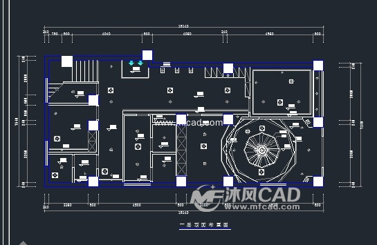 某个美容院的cad装修设计图纸 - cad其它商业
