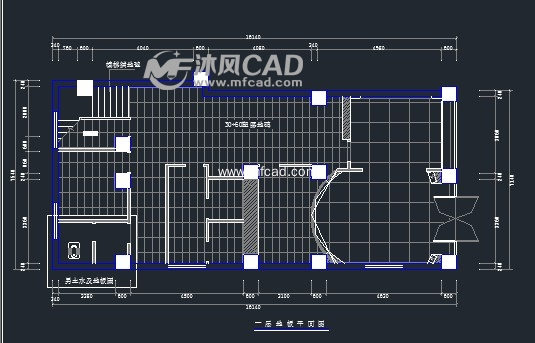 某个美容院的cad装修设计图纸 - cad其它商业
