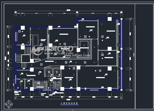 某个美容院的cad装修设计图纸 - cad其它商业