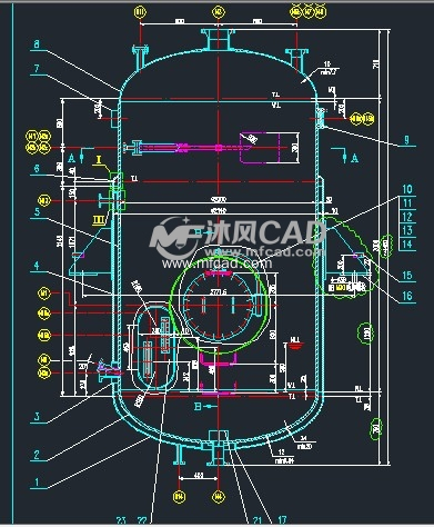 闪蒸罐设计 - 其他autocad机械图纸