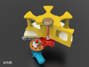 带锁止装置槽轮机构运动仿真 - proe常用机械机构