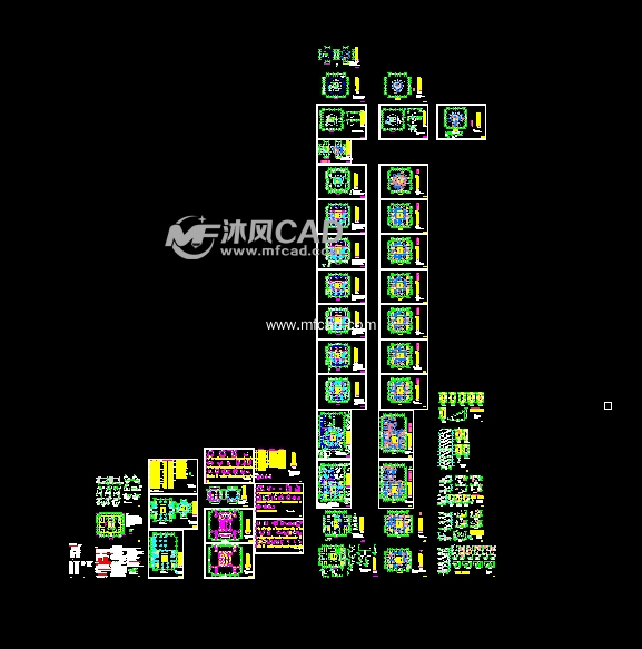 某26层带屋面旋转餐厅综合楼结构图