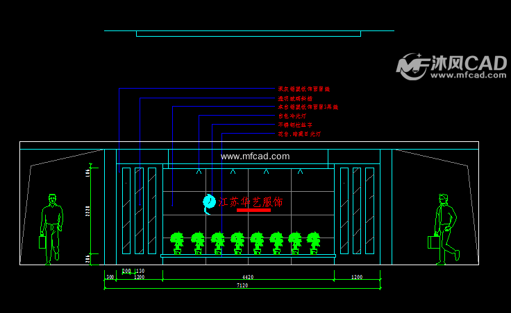 办公室平面布置图及天花图 - 其它cad办公楼类