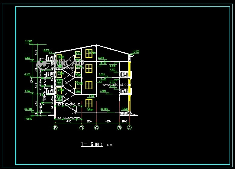 新农村住宅设计方案(CAD图纸) - AutoCAD住宅