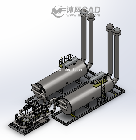 可控热流管道加热装置 - solidworks管道类模型