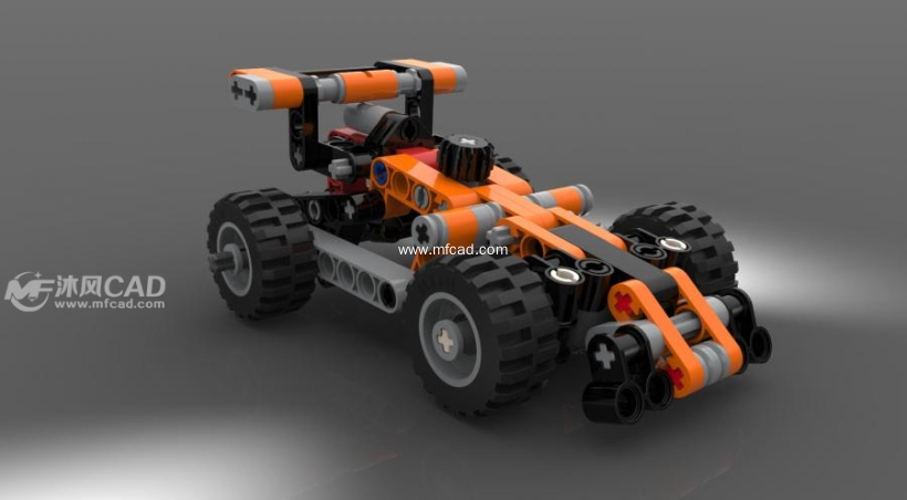 乐高赛车模型 - solidworks玩具公仔类模型下载