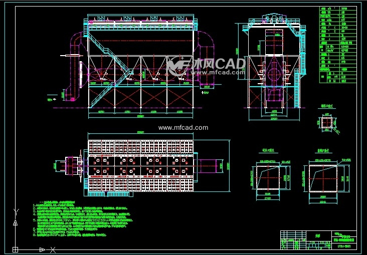 260th锅炉用布袋除尘器LFDM-8800外形图 - A