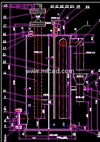 高压煤气排水器 - AutoCAD普通工程机械图纸