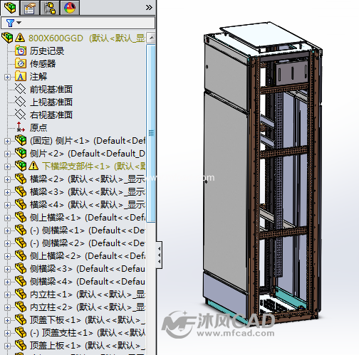 GGD三维模型结构图 - solidworks机械设备模型