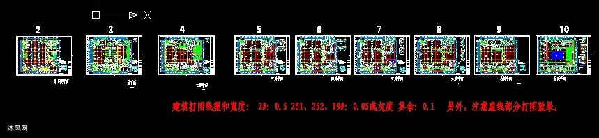 郑州某高校图书馆全套图纸 - cad校园单体建筑