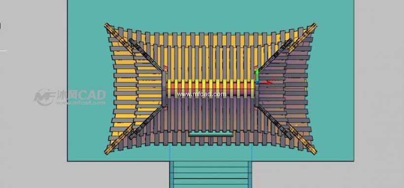 古代建筑歇山重檐式—俯视图