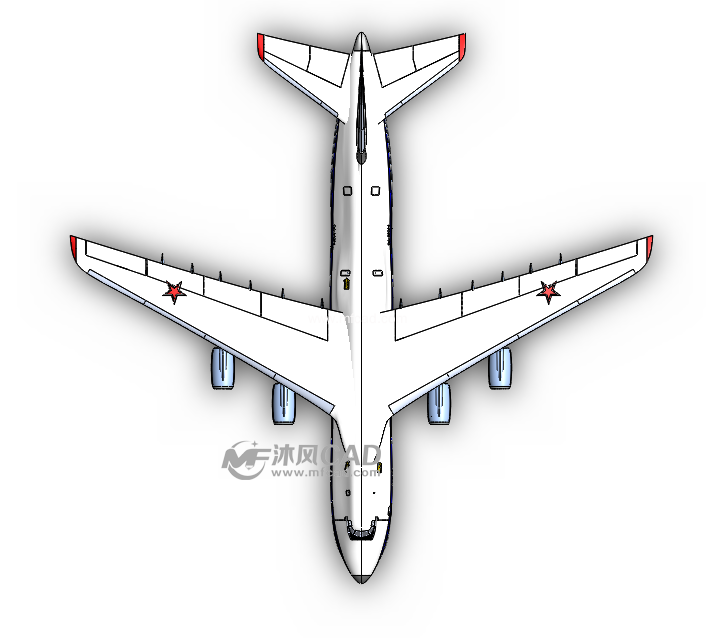 安124大型运输机飞机模型