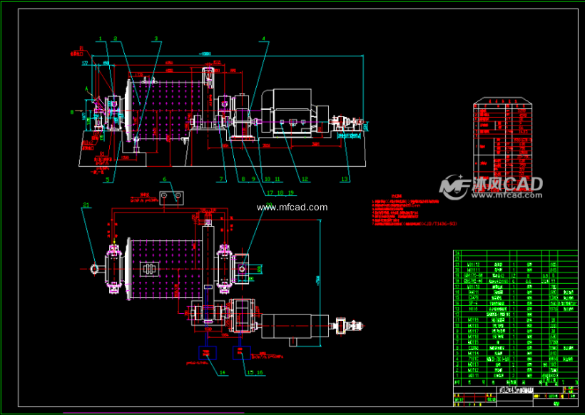 棒磨机总图
