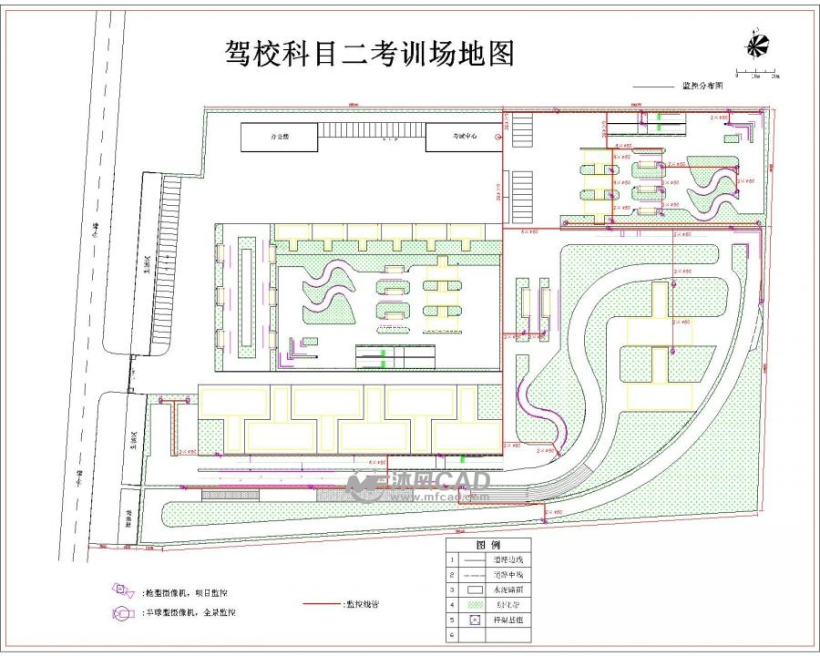 江苏某驾校考试和训练场地图