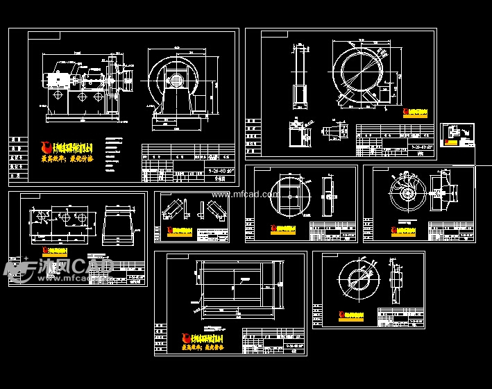 离心风机全套图纸