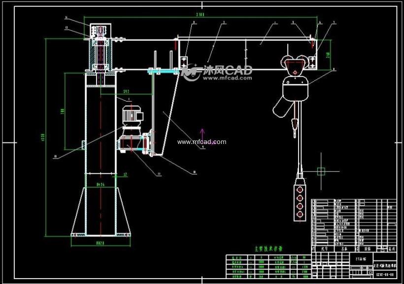 2tbzd悬臂吊全套图纸43张图纸