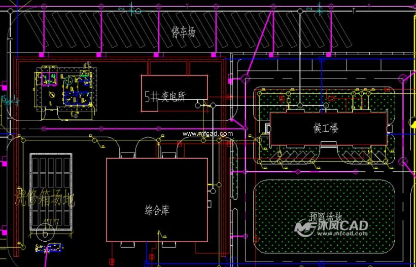 集装箱码头平面图