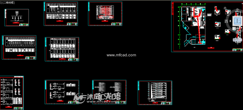 某百货商场电气设计图 - AutoCAD电气原理图纸