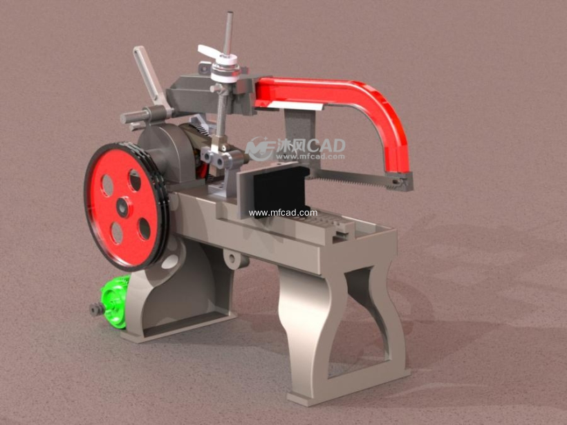 小型锯床模型 - solidworks机械设备模型下载