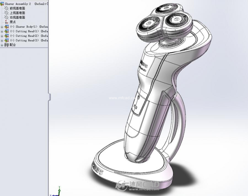 飞利浦剃须刀全套模型