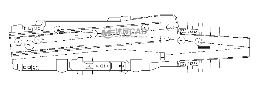 航母战舰图 - 其他autocad机械图纸 - 沐风图纸