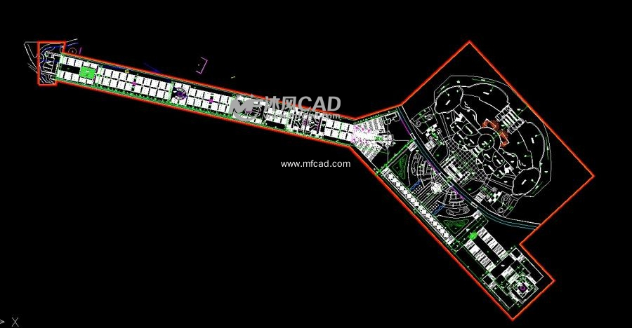 烈士陵园平面设计图 - autocad公园及游园规划图下载