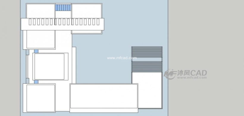 大学生作业设计--图书馆 - sketchup其他模型