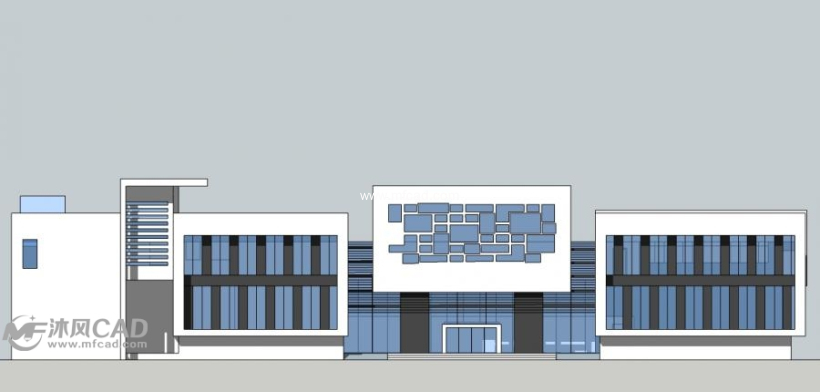 大学生作业设计--图书馆 - sketchup其他模型