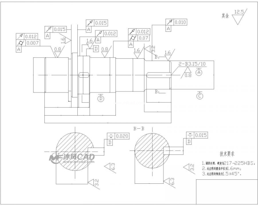 轴的零件图