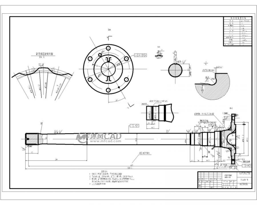汽车半轴设计与加工工艺