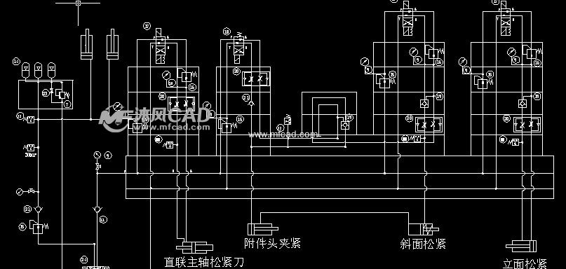 某工装工作台液压原理图