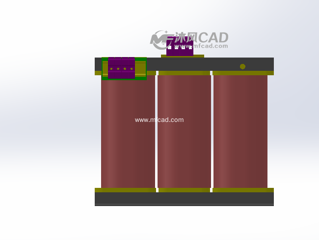 变压器简易模型 - solidworks电气设备及元件模