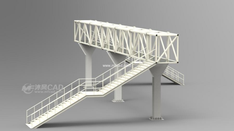 钢结构人行天桥设计模型