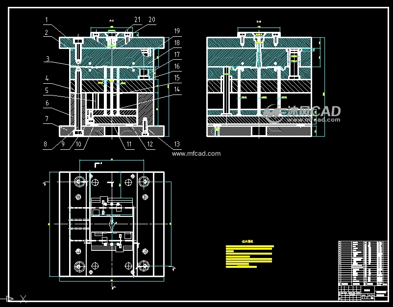 玩具车底盘塑料模具设计