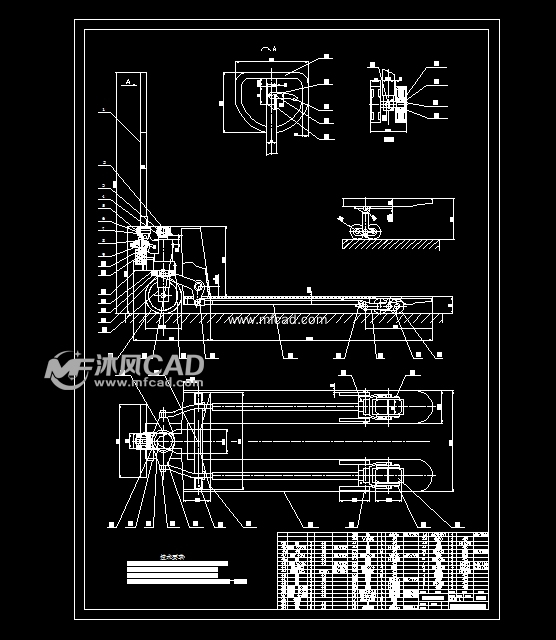 手动液压叉车CAD图 - 其他autocad机械图纸