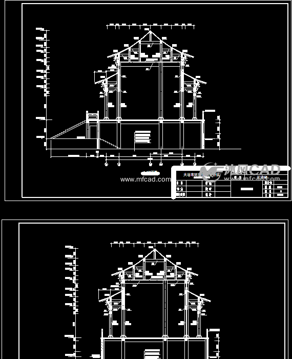 三清殿建筑施工图纸