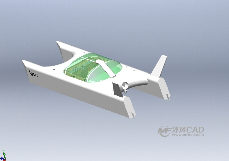 高速船模型 - solidworks交通工具模型下载