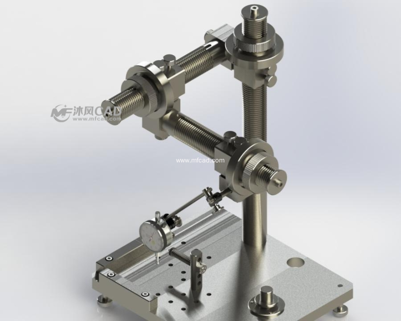 精密测试工装夹具设计模型(机械设计) - solidw