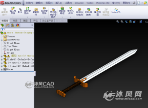 一把宝剑模型-玩具公仔图纸-沐风网