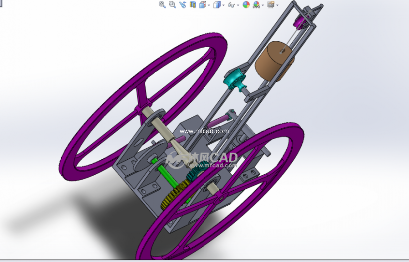 无碳小车-全国工程训练大赛获奖作品 - solidwo