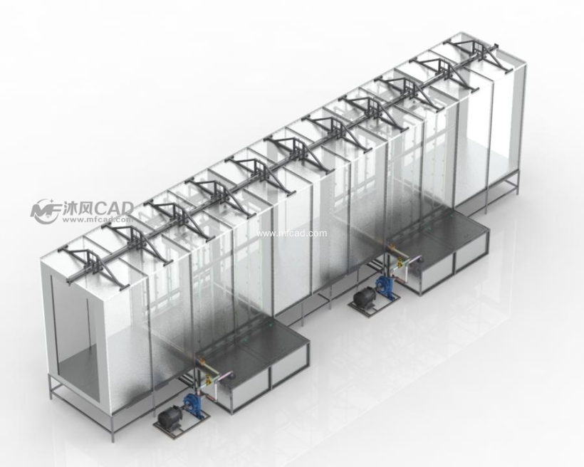 大型清洗机设备(自动化设备) - solidworks机械