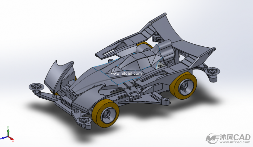 超级四驱车2 - solidworks玩具公仔类模型下载 - 沐风图纸